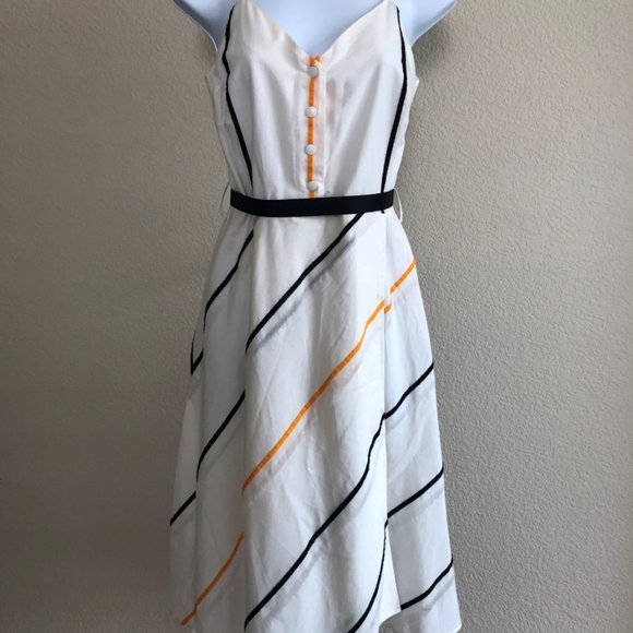 Rag & Bone XS TP Doris White Striped Sundress - Picture 1 of 4